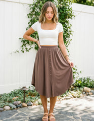 Bamboo Gwendolyn Midi Skirt