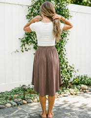 Bamboo Gwendolyn Midi Skirt