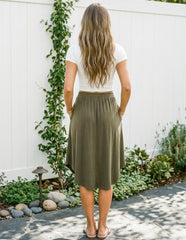 Bamboo Gwendolyn Midi Skirt