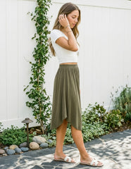 Bamboo Gwendolyn Midi Skirt