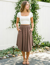 Bamboo Gwendolyn Midi Skirt