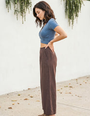 Linen Alessia Cropped Pant
