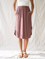 Bamboo Camila Midi Skirt