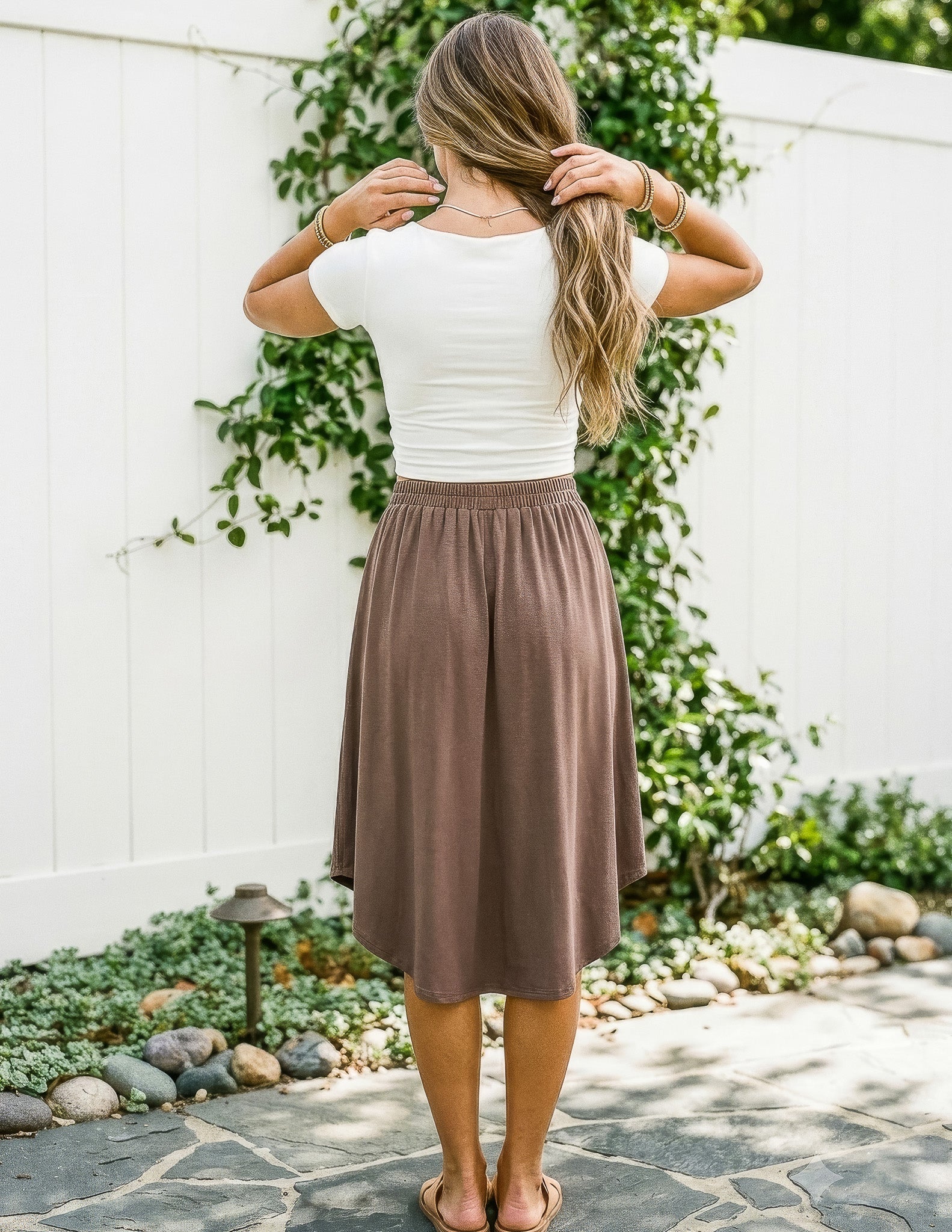 Bamboo Gwendolyn Midi Skirt