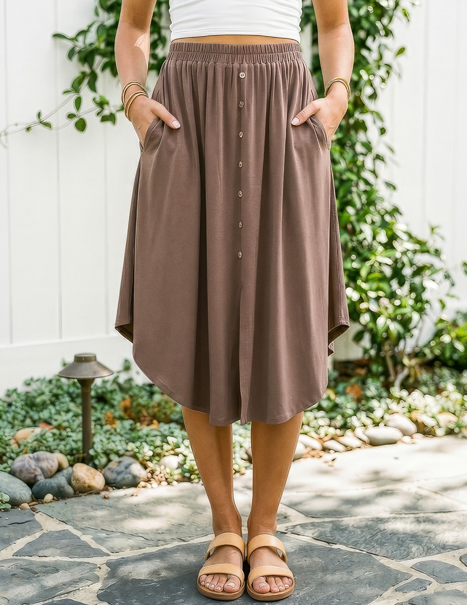 Bamboo Gwendolyn Midi Skirt