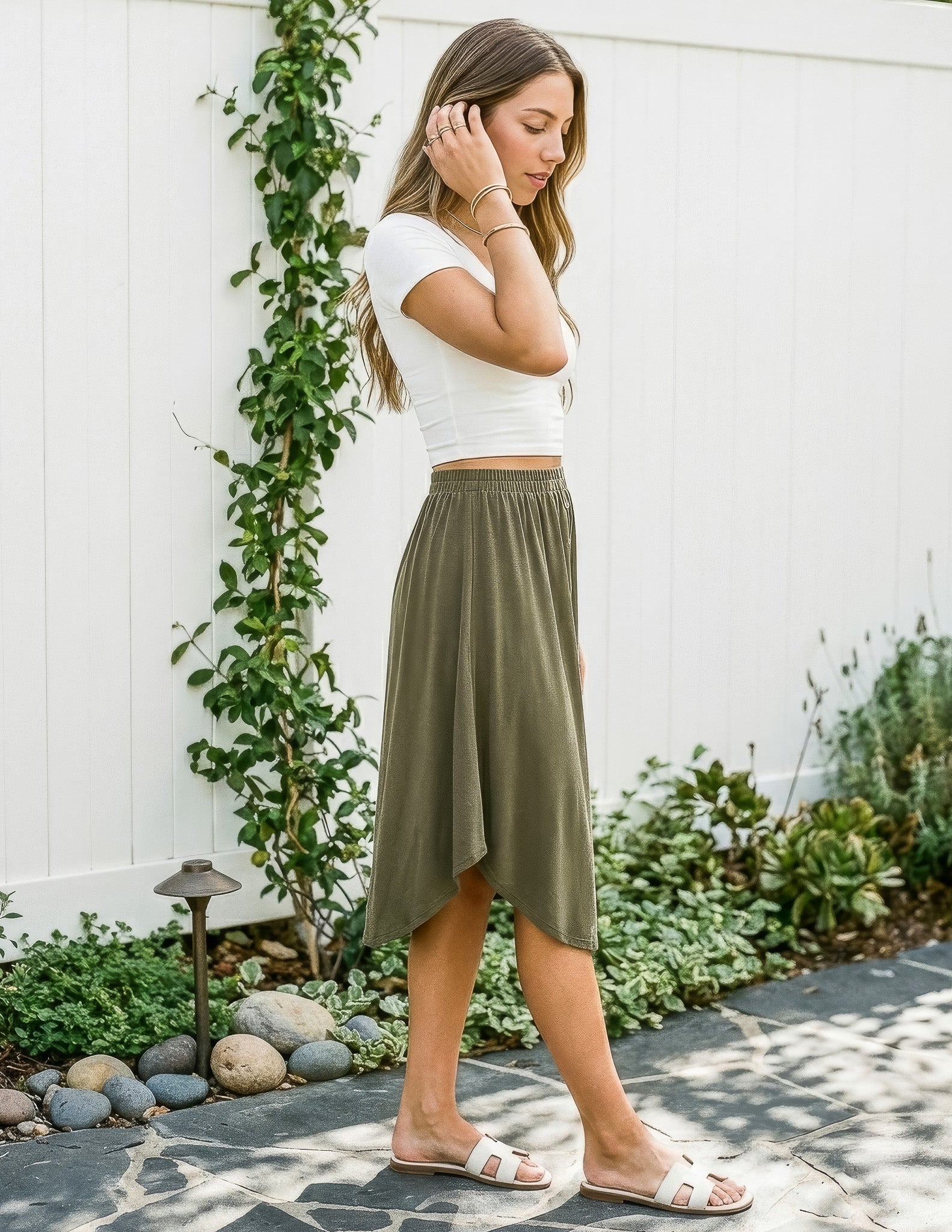 Bamboo Gwendolyn Midi Skirt