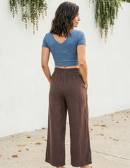 Linen Alessia Cropped Pant