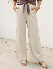 Linen Alessia Cropped Pant
