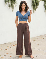 Linen Alessia Cropped Pant