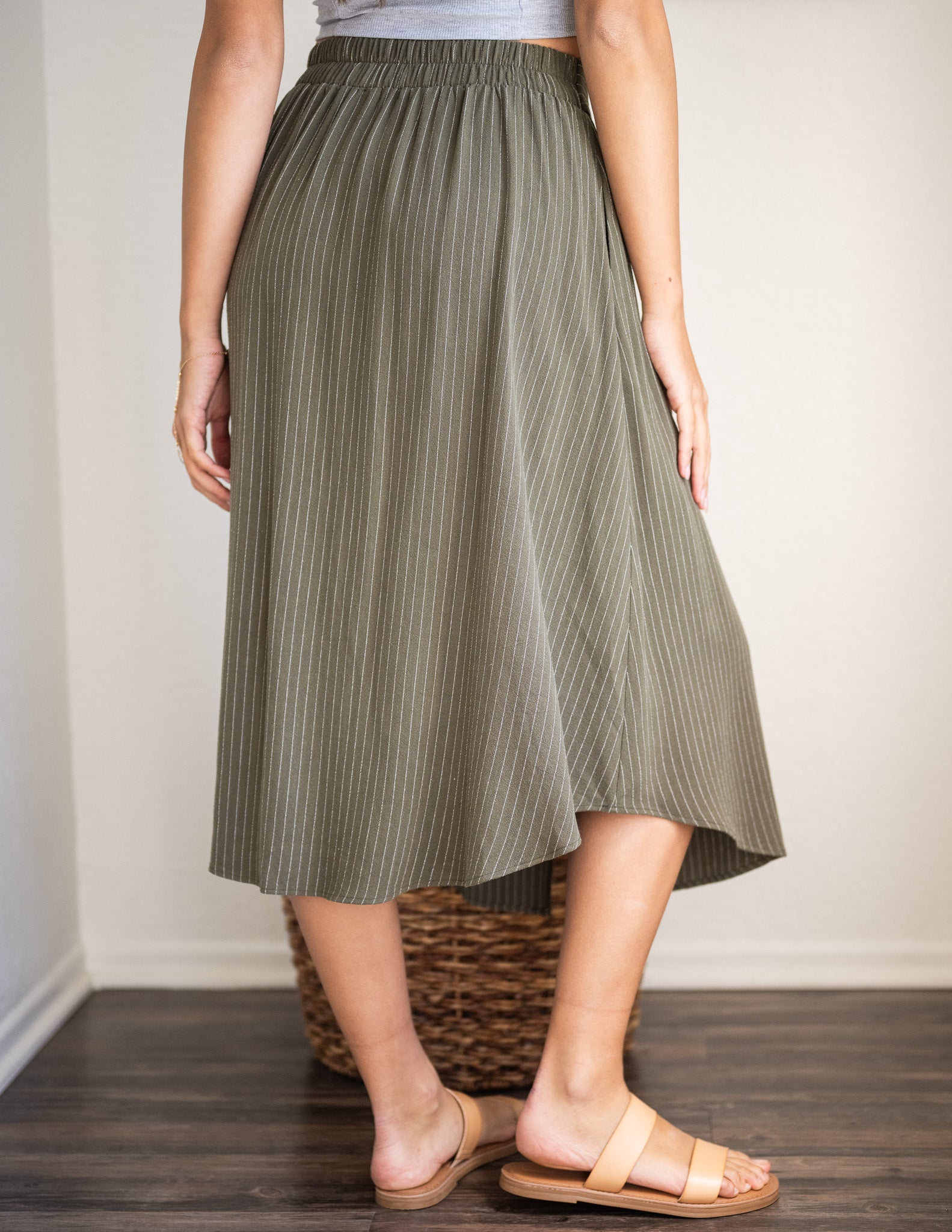 Linen Caterina Midi Skirt