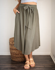 Linen Caterina Midi Skirt