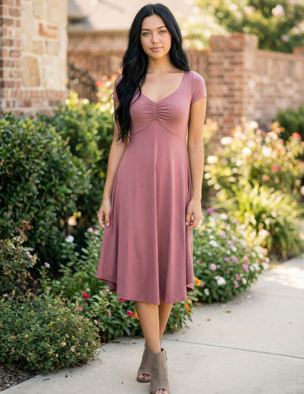 Sarah Pocket Short Sleeve Dress